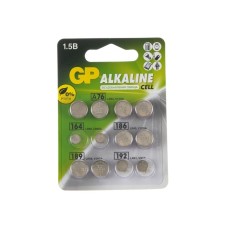 Battery alkalin GP, ​​LR44 (A76) -4pcs, LR60 (164) -2pcs, LR43 (186) -2pcs, LR54 (189) -2pcs, LR41 (192) -2pcs