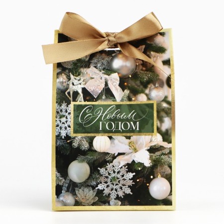 Gift package with the tape "Winter", 13 x 19 x 9 cm, New Year-3