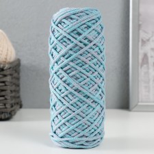 Knitting cord 35% cotton, 65% polypropylene 3 mm 85m/160 ± 10 g (pink/mint)