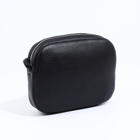Women's bag Richet with a zipper, black color-1