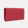 Women's wallet on the button, red color