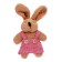 Soft toy "Bunny in a sundress", on a suspension, color mix