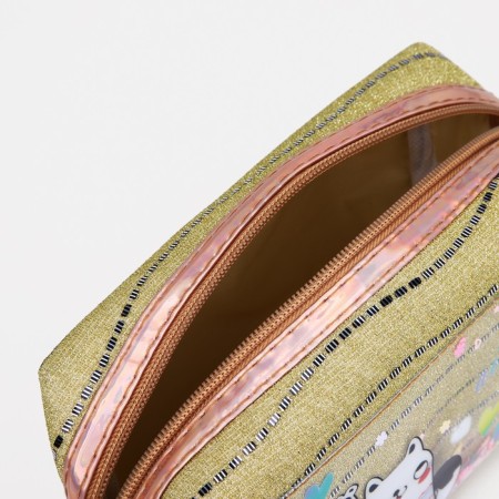 Lightning cosmetic bag, yellow color-2