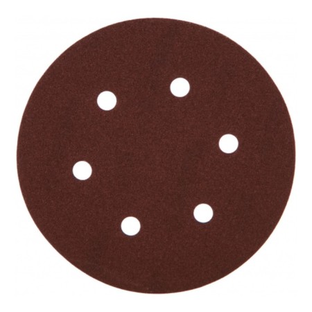 Circle of abrasive grinding bison 35566-150-120, perforated, P120, 150 mm, 5 pcs.-2