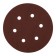 Circle of abrasive grinding bison 35566-150-120, perforated, P120, 150 mm, 5 pcs.
