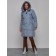 Coat insulated winter female, size 46, blue color