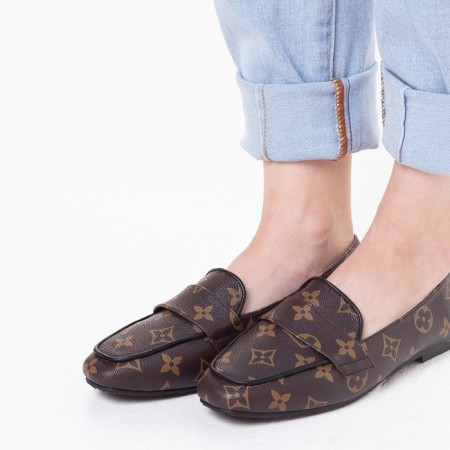 Mokasins are children, the color is brown mix, size 36 (fact size 34)-1