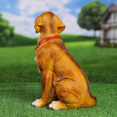Garden figure "Labrador Red" 37x28x20cm-1