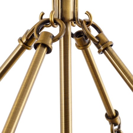 MEGREZ 53 cm chandelier, D 32 cm, 6x60W E14-3