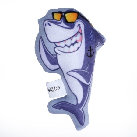 A toy for cats with mint "Shark", 13 x 8 cm-2