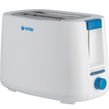 Тостер Vitek VT-1577, 750 Вт, 7 режимов, 2 тоста, бело-синий