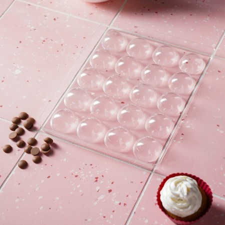 Form for chocolate and sweets "Semosfer", 23.6 × 18.8 cm, 20 cells (4 × 4 × 1.8 cm)-7