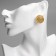 Earrings Metal "Accord" Weaving, Sphere, Color Gold