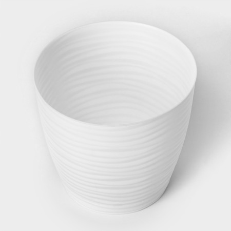 Pot with the pallet "Dun", 3 l, the color is white-1