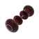 Plastic door handle, d = 70, cherry color with pattern