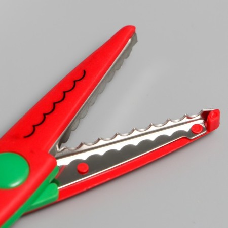 Scissors of embossed "Flower" (set 5 pcs) 13 cm mix-4