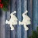 Jewelry decoration "Dwarf Lux" (set 2 pcs) 7x13 cm, white