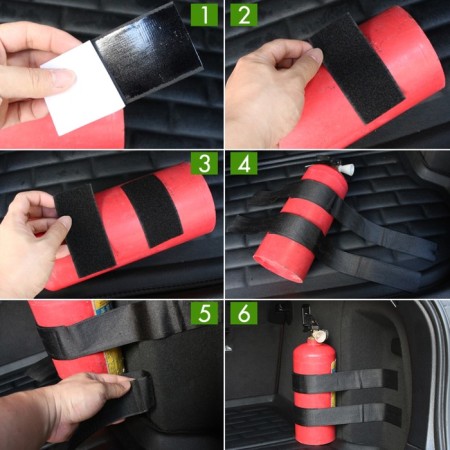 Adhesive tape for fastening cargo, 59x5 cm, 10.5x5 cm, set 4 pcs-1