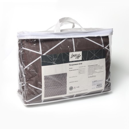 Lovelife 2PP Grid 180*210 ± 5cm, Novosatin, 100%p/e-4