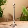 Empire aluminum candlestick per 1 candle 9.5x9.5x35 cm