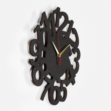 Wall clock, series: interior, "numbers", smooth move, D-40 cm, mod. 8841-2