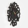 Wall clock, series: interior, "numbers", smooth move, D-40 cm, mod. 8841