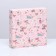 Box for 8 sweets + chocolate, with a window, "flowers" 17.7 x 17.8 x 3.8 cm