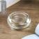 Glass of glass per 1 candle "Circle" transparent 2.5x6.5x6.5 cm