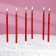 Candles in a cake twisted with a stand, 6 pcs, 11 cm, ruby