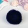 Pompon artificial fur "deep blue" d = 7 cm