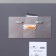 Wall mirror, with sandblasting graphics, 60 x 40 cm, with a shelf, 2 brackets