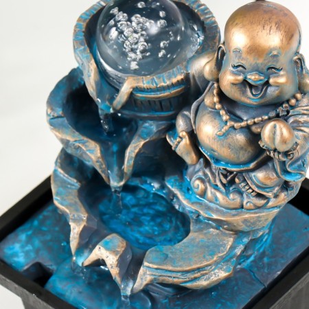 Fountain "Happy Hothee with Persian" Zelen-Bronzovaya 19.5x13.5x10 cm-4
