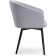 Montshau stool on a metal frame spinning, metal/velor, black/gray 60x53x83 cm