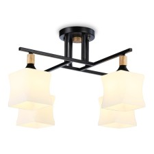 Suspended chandelier Ambrella Light, Modern, TR9497, 4HE27, Black Color