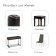 A set for fingering furniture, 50 × 50 cm: claim. Kozh, foam 20 mm, black