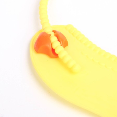 Bibslate for feeding silicone with pocket, yellow color-1