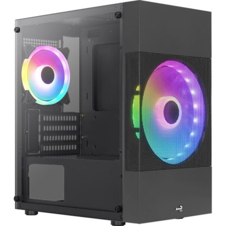 AeroCool Atomic Lite-G-BK-V2 Black Black Black Power Power Powerbed MATX 6x120mm 2x140mm 1xusb2.0 2xusb3.0 Aud 10045-1