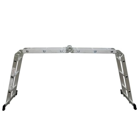 Enkor 69658 staircase, telescopic, aluminum, 4 x 3 steps