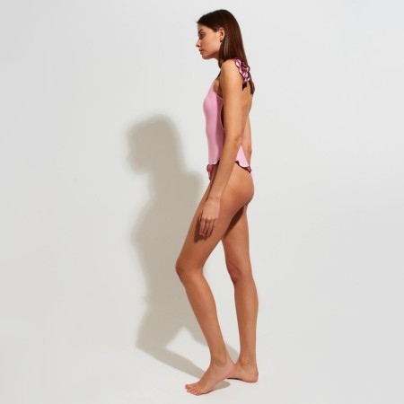 Women's swimsuit Minaku "Summer Rose", size 46, pink color-1