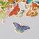 Stickers for creativity "World of butterflies" embossing gold set 48 pcs 9x7x0.8 cm