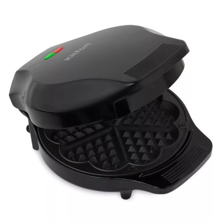 Electric waffle box KTFORT KT-1664, 1000 watts, Belgian, black-sherry