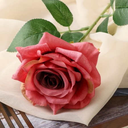 Artificial flowers "Rose Grand Prix at 8x56 cm, ash-pink-1