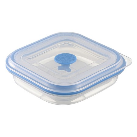 Silikobox transportation and storage container, silicone, folding, 400 ml, blue color-4