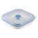 Silikobox transportation and storage container, silicone, folding, 400 ml, blue color