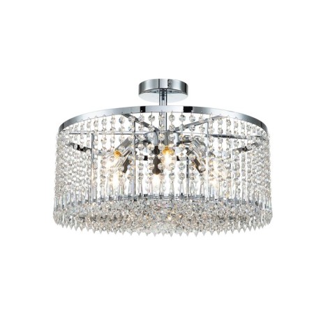 Ceiling light indigo, 12005/6C Chrome. 6x40W, E14, 500x500x240/325 mm