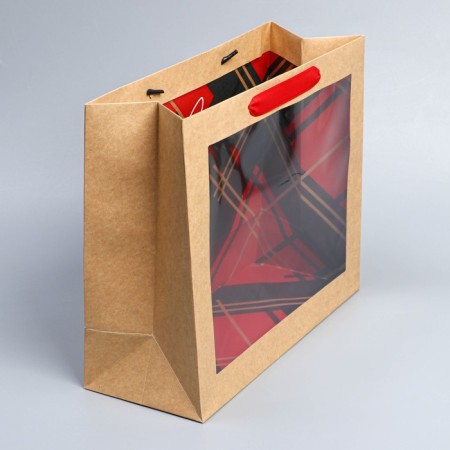 Craftsman package with the Plastic window "New Year's Cage", 31 x 26 x 11 cm, New Year-4