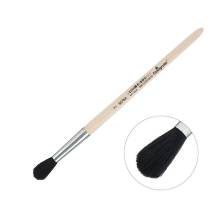 Round Brush No. 7 (clip diameter 7 mm; hair length 24 mm), wooden handle, calligrata-3