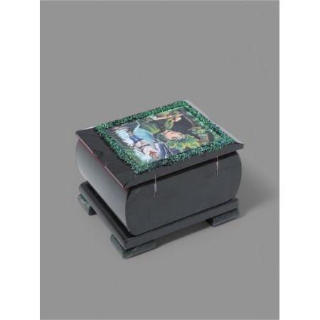 Casket "Mistress of the Copper Mountain" 10x8x7.5 cm, coil-9