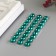 Decorative stickers "Pearls" 1 cm, 27 pcs, emerald