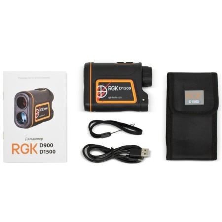 Optical rangefinder RGK D1500, 1500 m, 905 HM, built -in sight, thread 1/4 "-3